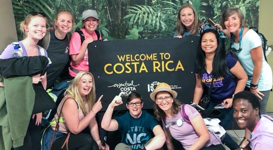 Educators from the ECU College of Education Science Education Department land in Costa Rica for a week-long study o biodiversity.