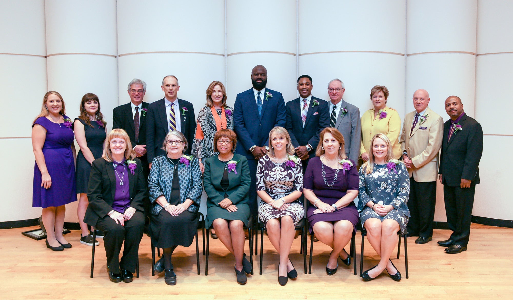 The 2017 inductees to the ECU College of Education's Educators Hall of Fame.