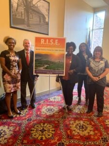 REI faculty, CARE coach and Pines Elementary School faculty attended the RISE regional training in Winston-Salem, NC.